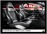 Abarth 500, Fotele, Wnętrze, Środek